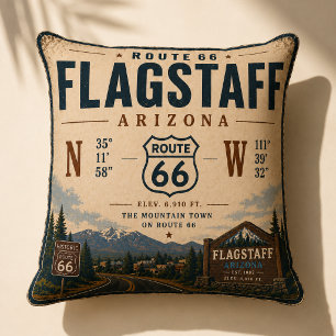 Coussin Cabane Route 66 de Flagstaff