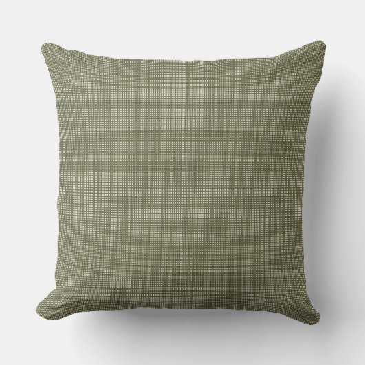 Coussin Cabincore Gingham Vert de Noël Instable (Recto)