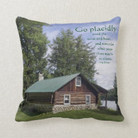 Cabine de rondin avec la poésie