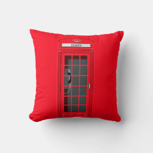 Coussin Cabine Téléphonique Rouge Personnalisée de Londres