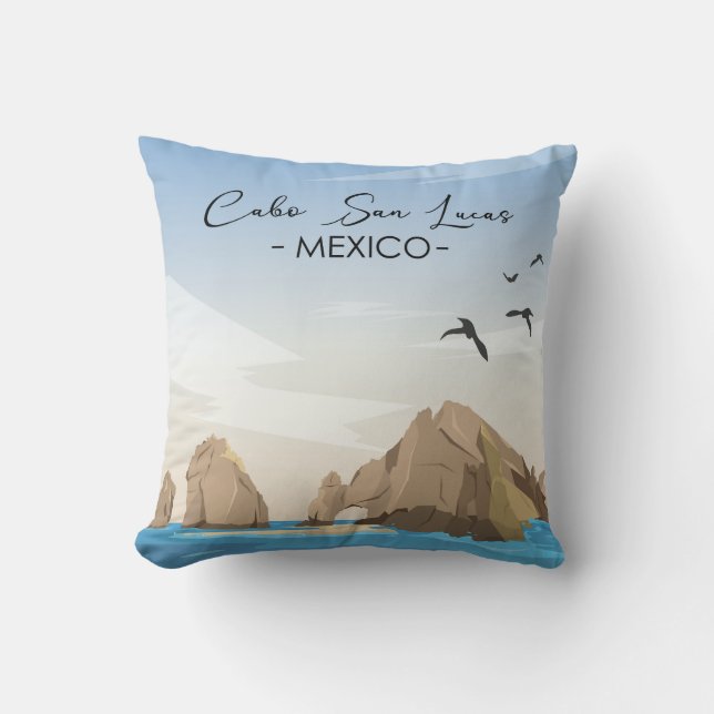 Coussin Cabo San Lucas Mexique (Recto)
