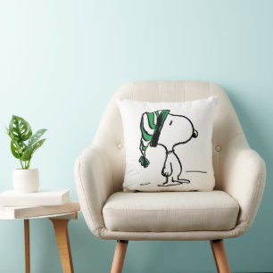 Coussin cacahuètes Snoopy Green Casquette de neige