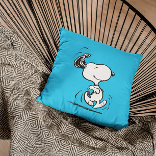 Coussin cacahuètes   Snoopy Happy Dance