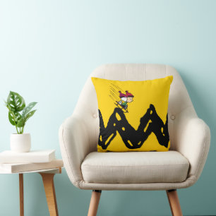 Coussin cacahuètes Snoopy & Linus Sled Ride