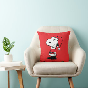 Coussin cacahuètes Snoopy Santa Claus