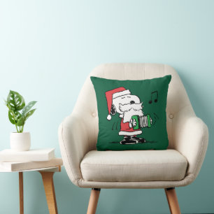 Coussin cacahuètes   Snoopy Santa Claus Accordian