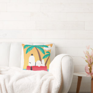 Coussin cacahuètes   Snoopy Tropical Deco Dreams