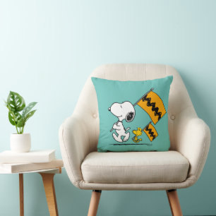 Coussin cacahuètes Snoopy & Woodstock