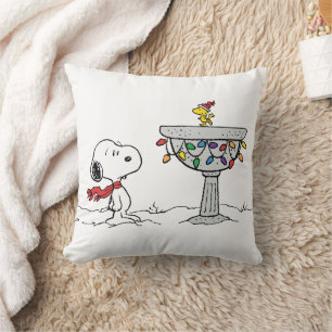 Coussin cacahuètes   Snoopy & Woodstock Froid Birdbath