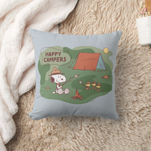 Coussin cacahuètes | Snoopy & Woodstock Happy Campers (Couverture)