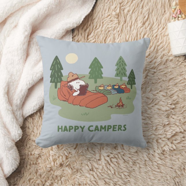 Coussin cacahuètes | Snoopy & Woodstock Happy Campers (Couverture)