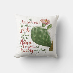 Coussin Cactus anciens de J P Redouté illustrés