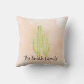 Coussin Cactus Aquarelle Simple Plaid Sud-Ouest (Verso)