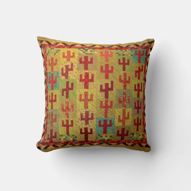 Coussin Cactus de vacances (Recto)