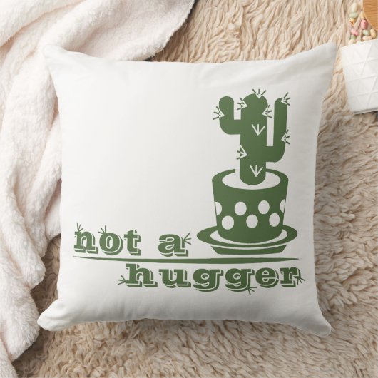 Coussin Cactus Pas un gros cactus drôle dire (Couverture)