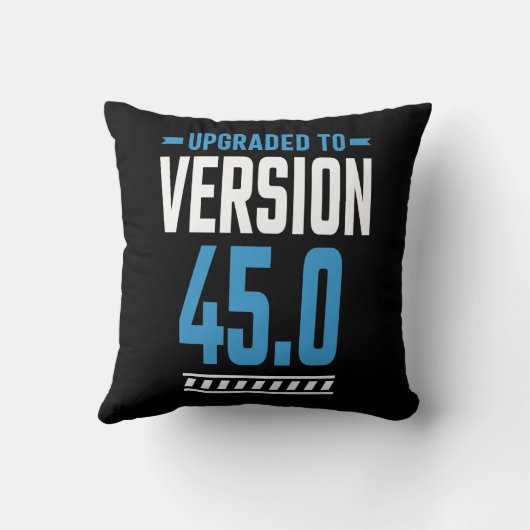 Coussin Cadeau Anniversaire 45 Ans (Verso)