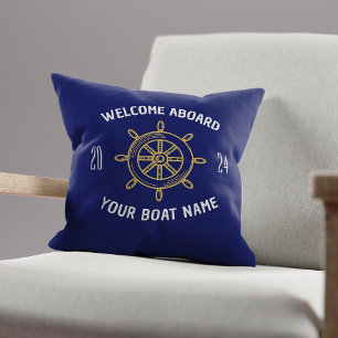 Coussin Cadeau Bienvenue à Bord pour les propriétaires de 