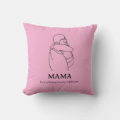 Coussin Cadeau bohème pour maman (Recto)