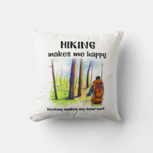 Coussin Cadeau Camper Randonnée Me Rend Joyeux Anniversa