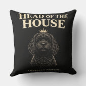 Coussin Cadeau Chef de la Maison Cockapoo | Propriétaire d (Verso)
