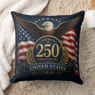 Coussin Cadeau commémoratif patriotique 250e anniversaire