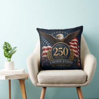 Coussin Cadeau commémoratif patriotique 250e anniversaire