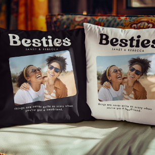 Coussin Cadeau d'amitié personnalisé pour meilleures amies