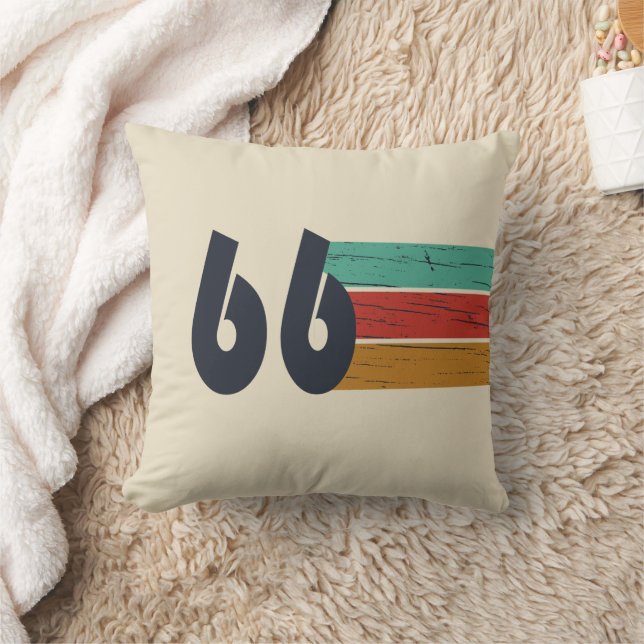 Coussin Cadeau d'anniversaire 60 ans né en 1966 (Couverture)