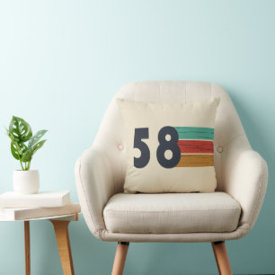 Coussin Cadeau d'anniversaire de 1958 vintage