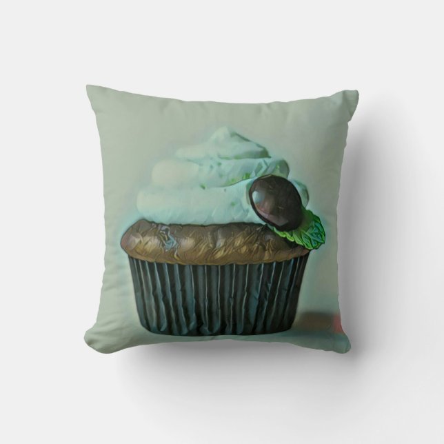 Coussin Cadeau d'anniversaire de crème glacée (Recto)