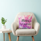 Coussin cadeau d'anniversaire de la fille Tiedye. (Chaise)