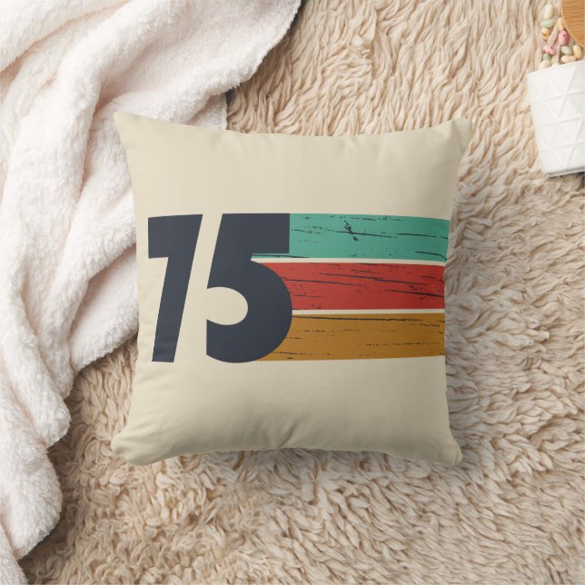 Coussin Cadeau d'anniversaire de l'année de naissance 1975 (Couverture)