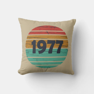 Coussin Cadeau d'anniversaire de millésime né en 1977