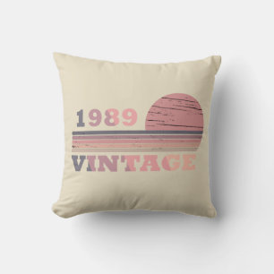 Coussin Cadeau d'anniversaire de naissance en 1989