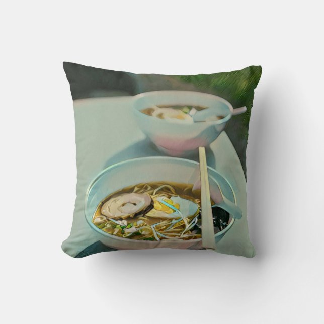 Coussin cadeau d'anniversaire Ramen (Recto)