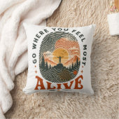 Coussin Cadeau d'aventure de randonnée où vous vous sentez (Couverture)