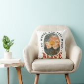 Coussin Cadeau d'aventure de randonnée où vous vous sentez (Chaise)