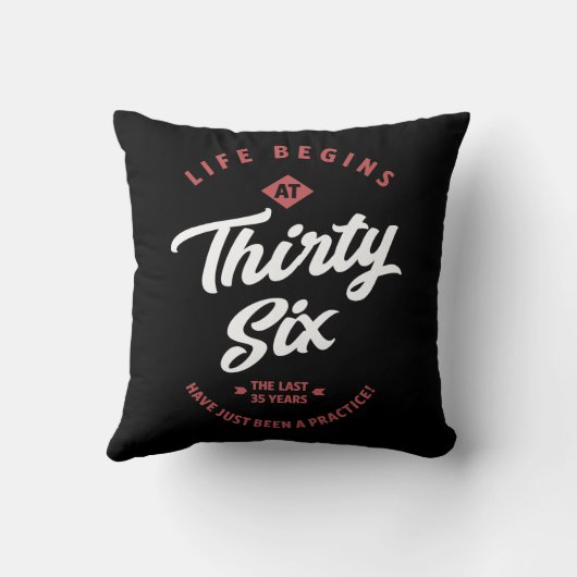 Coussin Cadeau de 36 ans (Verso)