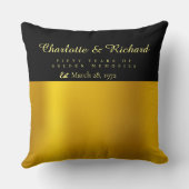 Coussin Cadeau de 50e anniversaire de mariage (Verso)