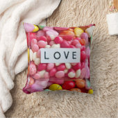 Coussin Cadeau de célébration de mariage d'amour de bonbon (Couverture)