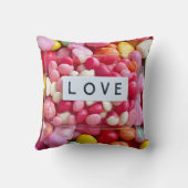 Coussin Cadeau de célébration de mariage d'amour de bonbon (Verso)
