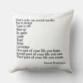 Coussin Cadeau de citation sur oreiller, CITATION de Denze (Recto)