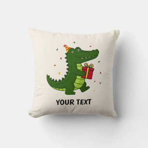 Coussin Cadeau de crocodile mignon