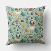 Coussin 🎉🌌 Cadeau de décoration d'aventure spatiale ludi (Verso)