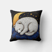 Coussin ☁️🐻 Cadeau de décoration en peluche nuage ours bl (Verso)
