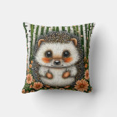 Coussin 🦔🌲 Cadeau de décoration mignonne de hérisson de (Verso)