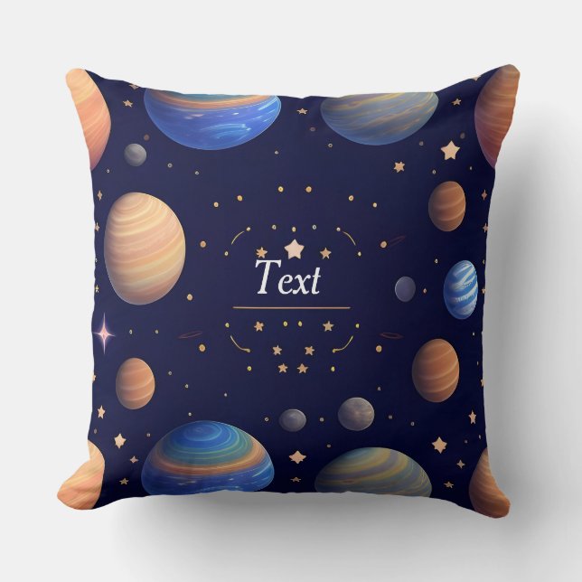 Coussin Cadeau de décoration spatiale de galaxie pour amat (Recto)