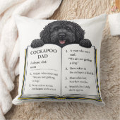 Coussin Cadeau de définition de papa Cockapoo (Couverture)