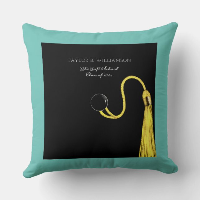 Coussin Cadeau de diplôme créatif (Verso)