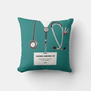 Coussin Cadeau de fin d'études personnalisé pour infirmièr